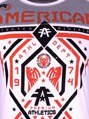 AMERICAN FIGHTER Men’s T-Shirt FAIRBANKS 50/50 FOOTBALL Athletic Biker MMA S-5XL