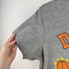Homage Devin Booker Phoenix Suns T-shirt Mens S Gray Orange Basketball NBA Fan