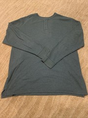 Red Head Thermal Henley Shirt Lot of 2 Mens 2XLT Stretch Waffle Knit Long Sleeve