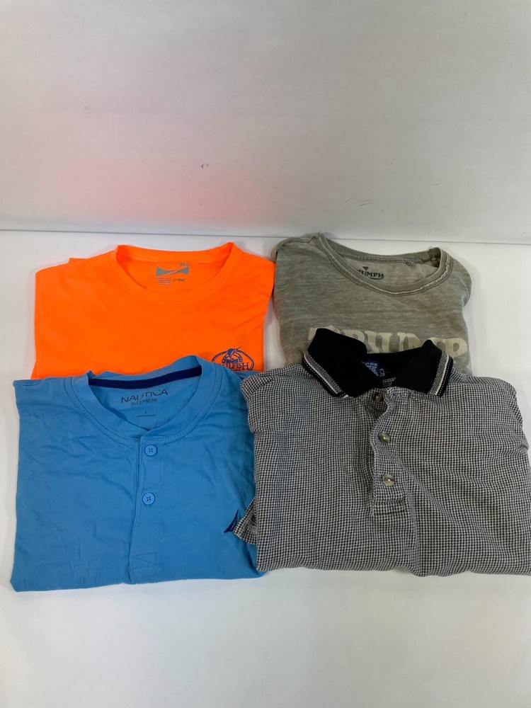 Lot of 4 pcs – Men’s Shirts Size L: Syntrel, Triumph & other