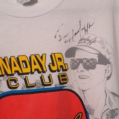 SIGNED Ron Hornaday Jr. Fan Club USED Shirt (DISTRESSED, XL, Single Stitched)