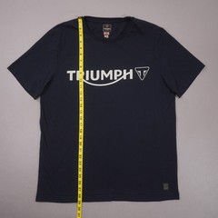 Triumph Motorcycles Official Merch Logo T Shirt Mens XL Black Cotton / Flaw