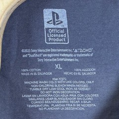 Official Licensed Playstation Basic Solid Gray Mens Short Sleeve T-Shirt XL NWOT