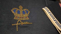 New Men Luxury Diamond Crown Rhinestones Fashion Polo T-Shirt High Quality