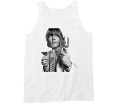 White T-shirt Brian Jones Retro Rolling Stone Vintage Devil Trident Cool 60s Mod