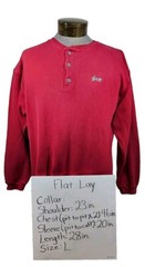 Vintage Enuf Thermal Shirt Tight Knit Heavyweight Spellout Logo Embroidered 1979