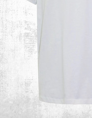 Men’s Seasalt Cotton Crew Neck Chest Pockets T-shirt White Salt Cyan (Defect)