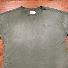 Rhude Oversized T Shirt Mens L Green Crop Boxy Relaxed Baggy Fit Fade Alt Street