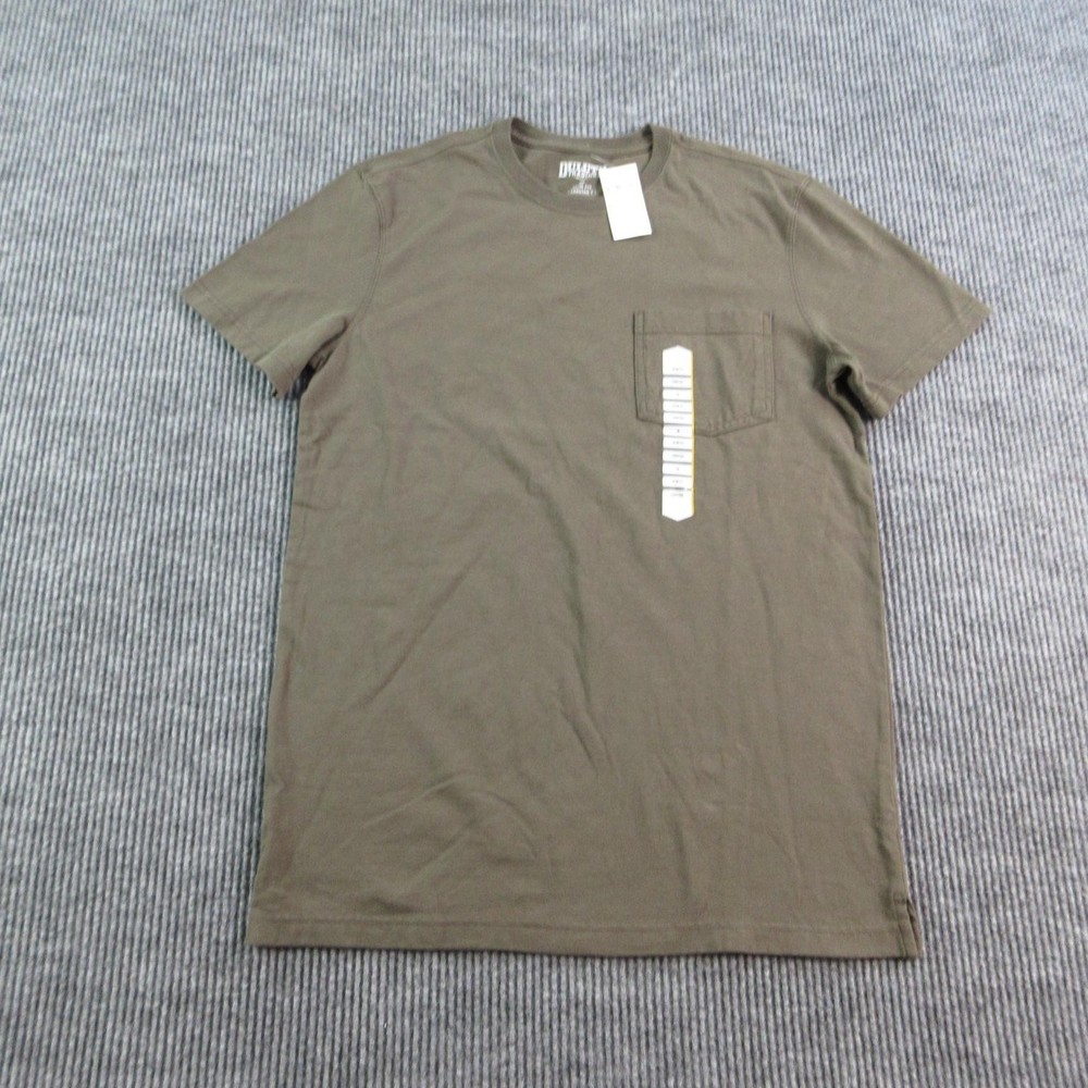 Duluth Trading Co. Shirt Mens M Brown Longtail T Crew Neck Short Sleeve NWT