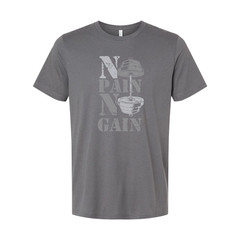 Unisex No Pain No Gain Graphic T-Shirt With Dumbbell Design For Gym Workouts And
