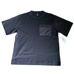Mode of One Men’s Size Small Mixed Relaxed-Fit French Terry Zip Pocket T-Shirt