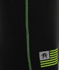 AMERICAN FIGHTER Corner Black Neon Green Athletic Mens Crewneck T-shirt S-3XL