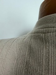 Vintage 90s Ribbed Henley Shirt Men XL Boxy Fit Minimal Casual Midweight Cotton