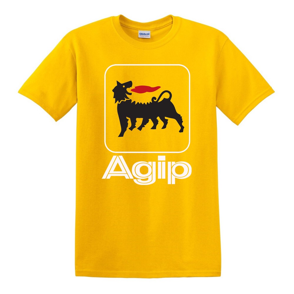 Agip Racing Men’s Yellow T-Shirt Size S to 5XL