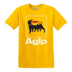 Agip Racing Men’s Yellow T-Shirt Size S to 5XL