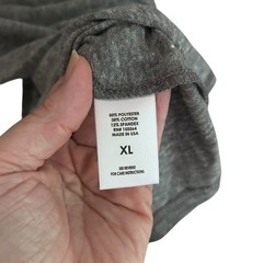 Mika Jaymes Men’s Heather Gray Tri-Blend V-Neck Tee Shirt Size XL NWT