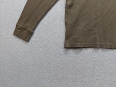 Old Navy Men Shirt XXL Khaki Crew Neck Long Sleeve Pullover Casual Thermal Tee