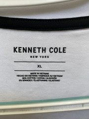 NEW Kenneth Cole Men’s XL White Core Edit V-neck Short Sleeve T-Shirt