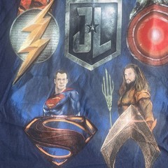 NEW DC Universe Comics Justice League Batman Superman Movie Logo T-Shirt Size YS