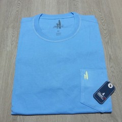 Johnnie-O Men’s Medium Palm Paradise T-Shirt Malibu Blue SS Crew Neck NWT