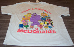 Vintage Style McDonald’s T-Shirt Mens LARGE NEW w/ TAG GRIMACE Fry Guys Birdie