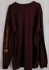 NEW Mens Carhartt Loose Fit Logo Long Sleeve Shirt Large Tall LT (IRREGULAR)