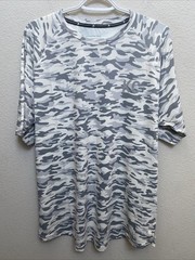 NEW Kenneth Cole Active T Shirt 2XL Beige Camo Crew Neck Tech SS Tee NWT $49