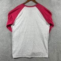 Hurley Buckle Henley Mens XXL 3/4 Sleeve Shirt Grey Red Raglan Premium Fit