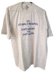 Vintage Cal Cru Adult XL Gray Heather I Don’t Mind and You Don’t Matter T-Shirt