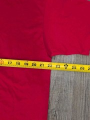Vintage Hanes Shirt Mens XL Heavyweight 50/50 Red Blank Single Stitch 90s Y2K
