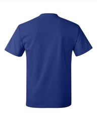 Hanes 5250 4XL 5XL Authentic Short Sleeve Men’s Cotton T-Shirt Deep Royal