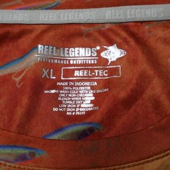 Reel Legends Reel-Tec Men’s Size XL Fish Print Crew-Neck T-Shirt