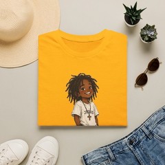 Smiling Dreadlock Kid Jesus T-Shirt | Christian Faith Tee