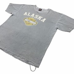 Vintage 2012 Harley-Davidson Alaska Fairbanks Dealer Tee—Grey/2XL/100% Cotton