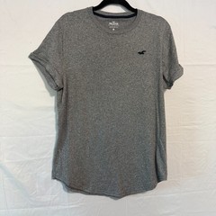 Hollister Must Have Collection Curved Hem Tee T-shirt XL Gray EUC