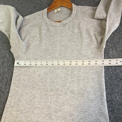 Vintage 90s Thermal Waffle Knit Shirt Mens Extra Large Long Sleeve Crewneck USA