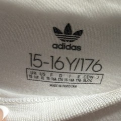 adidas Originals White Graphic Trefoil Logo Crew Neck Tee Short Sleeve 15-16Y