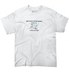 Life is Crap Funny Single Divorced Break Up Womens Graphic Crewneck T Shirt Tee