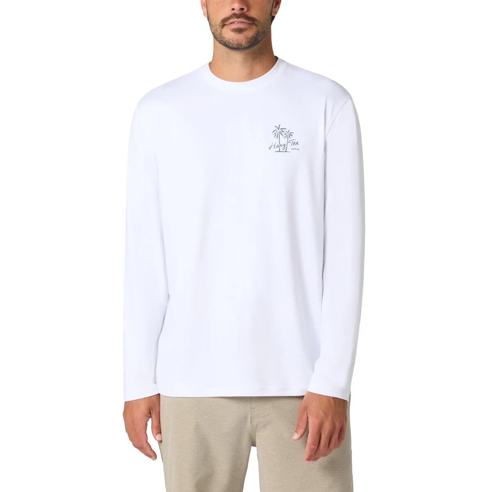 New Hang Ten Men’s Long Sleeve Sun Tee, UPF 50+, Quick-dry fabric, Lightweight
