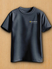 Spyderco Clip/Carry T-Shirt Large Heather Navy 65% Polyester 35% Cotton Material