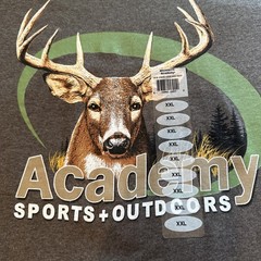 Academy Sports & Outdoors Mens Gray T-Shirt Size XXL Brand New