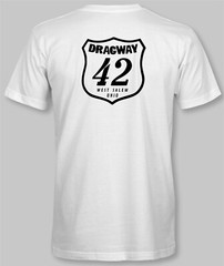 DRAGWAY 42 Retro T-Shirt drag race strip racing track raceway speed shop
