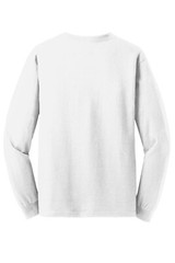Gildan Heavy Cotton 5400 Long Sleeve Shirt Unisex White Mixed Size Lot Of 7