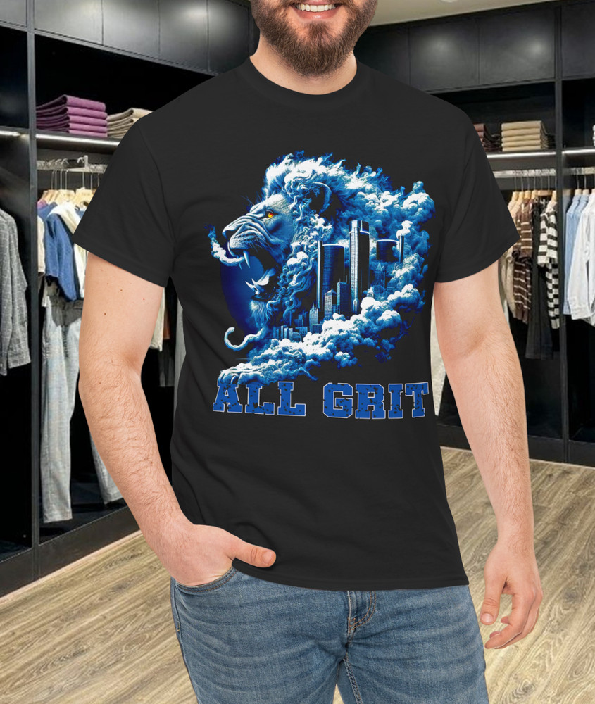 All Grit Detroit Name Personalized Vintage Cotton Unisex T-Shirt
