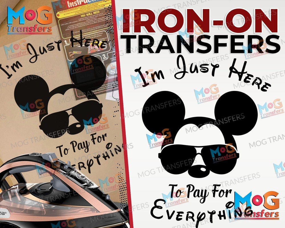 Funny Dad Disneyland Holiday Tshirt Iron On Transfer Mickey Daddy Vacation Gift