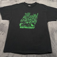 Vintage Delta T-Shirt Mens Large Black Teenage Mutant Ninja Turtles Represent