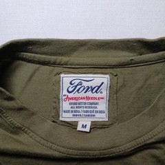 Ford Bronco Mens Brass Tacks T-Shirt Size M Olive Green American Needle