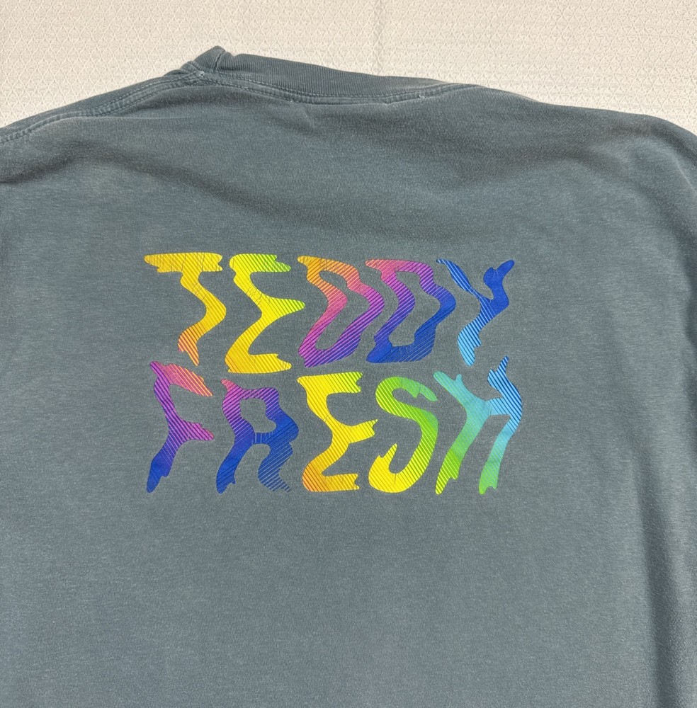Teddy Fresh Pink Acid Trip Long Sleeve T-Shirt Medium