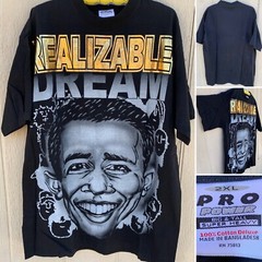 Realizable Dream T-Shirt Barack Obama likeness size 2XL PRO Power big & tall