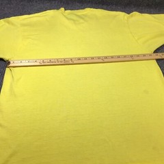 Vintage 1990s Leopard￼ Graphic T Shirt Looks Hand Painted Screen Stars Lg Yellow